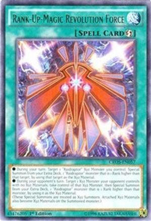 Rank-Up-Magic Revolution Force (CROS-EN057) - Crossed Souls Unlimited - Premium Yugioh Single from Konami - Just $0.34! Shop now at Game Crave Tournament Store