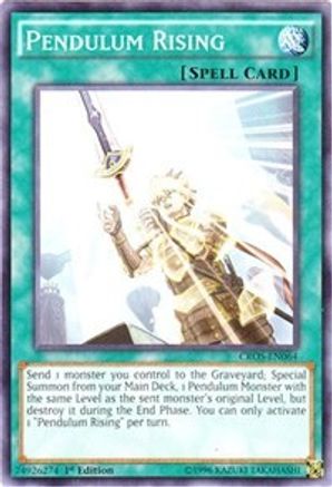 Pendulum Rising (CROS-EN064) - Crossed Souls 1st Edition - Premium Yugioh Single from Konami - Just $0.23! Shop now at Game Crave Tournament Store