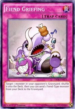 Fiend Griefing (CROS-EN076) - Crossed Souls Unlimited - Premium Yugioh Single from Konami - Just $0.23! Shop now at Game Crave Tournament Store