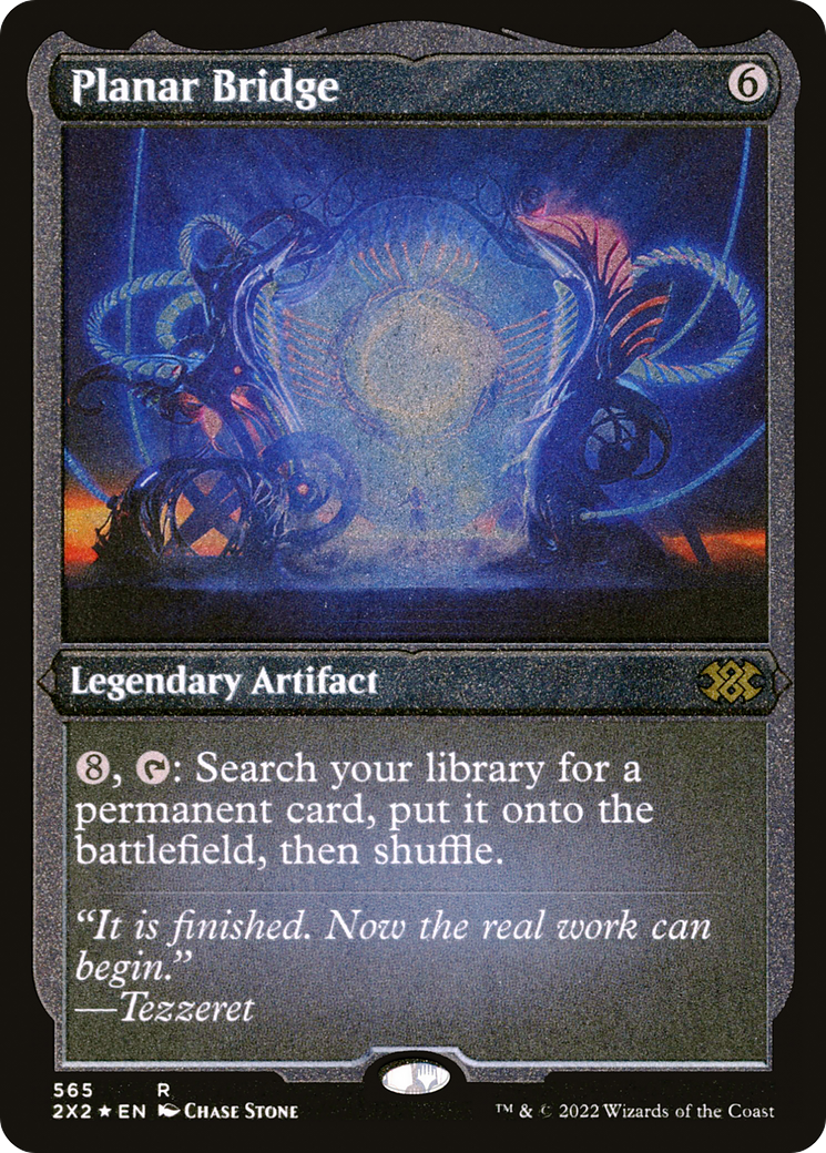 Planar Bridge (2X2-565) - Double Masters 2022 Etched Foil - Premium MTG Single from Wizards of the Coast - Just $1.40! Shop now at Game Crave Tournament Store