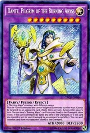 Dante, Pilgrim of the Burning Abyss (CROS-EN084) - Crossed Souls 1st Edition - Premium Yugioh Single from Konami - Just $3.63! Shop now at Game Crave Tournament Store