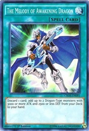 The Melody of Awakening Dragon (CROS-EN091) - Crossed Souls Unlimited - Premium Yugioh Single from Konami - Just $0.37! Shop now at Game Crave Tournament Store