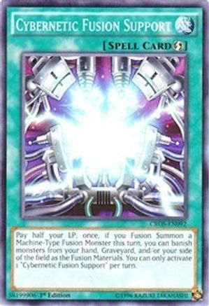 Cybernetic Fusion Support (CROS-EN092) - Crossed Souls 1st Edition - Premium Yugioh Single from Konami - Just $0.25! Shop now at Game Crave Tournament Store