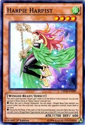 Harpie Harpist (CROS-EN099) - Crossed Souls 1st Edition - Premium Yugioh Single from Konami - Just $4.26! Shop now at Game Crave Tournament Store