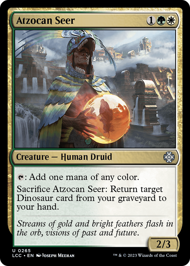 Atzocan Seer (LCC-265) - The Lost Caverns of Ixalan Commander - Premium MTG Single from Wizards of the Coast - Just $0.08! Shop now at Game Crave Tournament Store