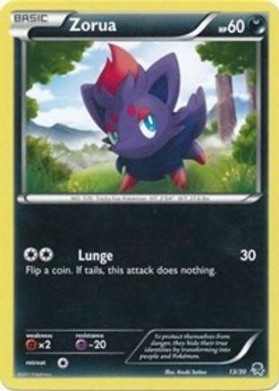 Zorua (#13) 13 - BW Trainer Kit Excadrill & Zoroark - Premium Pokemon Single from Nintendo - Just $0.31! Shop now at Game Crave Tournament Store