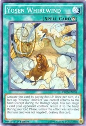 Yosen Whirlwind (CROS-EN058) - Crossed Souls Unlimited - Premium Yugioh Single from Konami - Just $0.25! Shop now at Game Crave Tournament Store