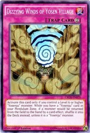 Dizzying Winds of Yosen Village (CROS-EN070) - Crossed Souls Unlimited - Premium Yugioh Single from Konami - Just $0.08! Shop now at Game Crave Tournament Store