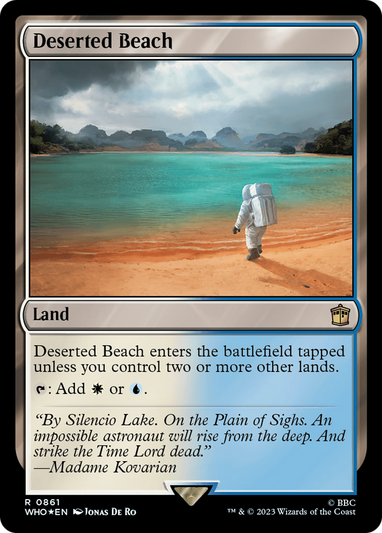 Deserted Beach (WHO-861) - Doctor Who Foil - Premium MTG Single from Wizards of the Coast - Just $5.18! Shop now at Game Crave Tournament Store
