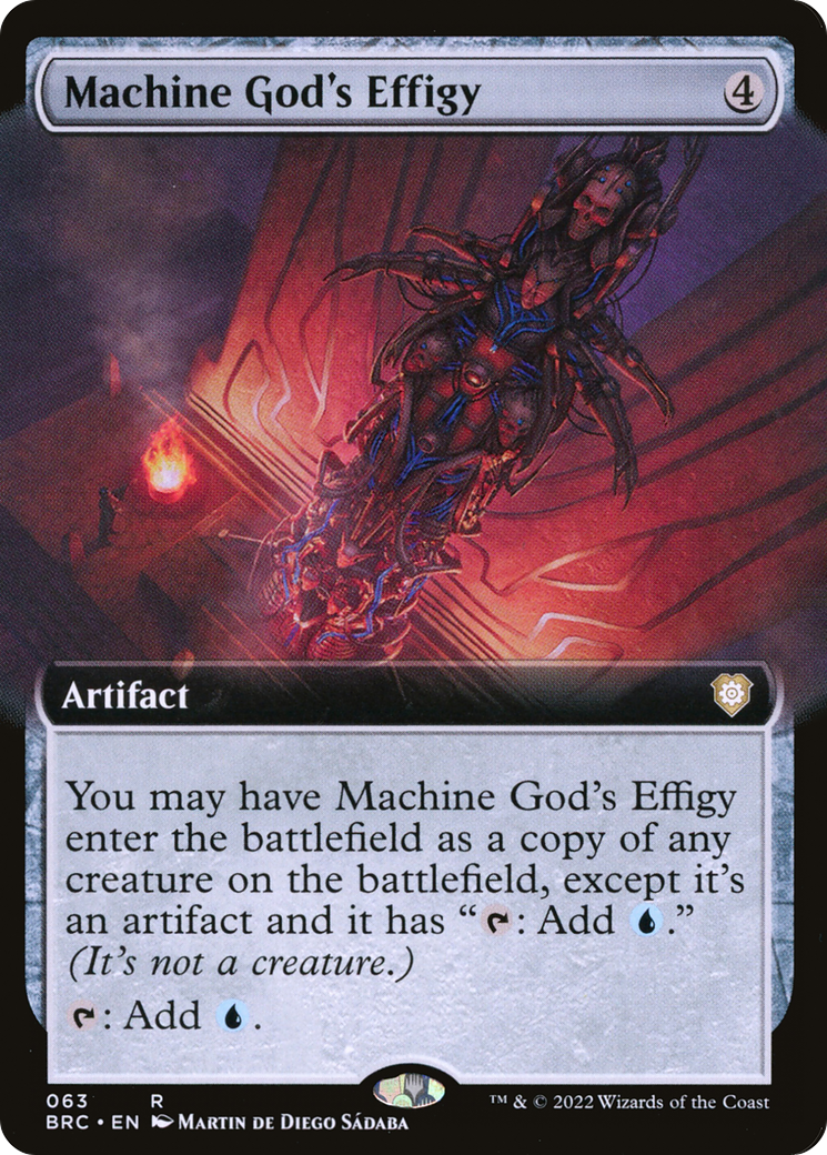 Machine God's Effigy (BRC-063) - The Brothers' War Commander: (Extended Art) - Premium MTG Single from Wizards of the Coast - Just $2.99! Shop now at Game Crave Tournament Store