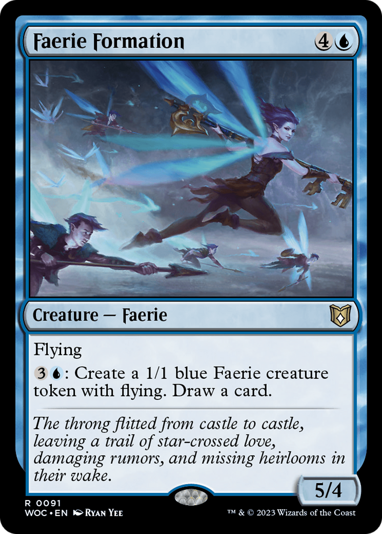 Faerie Formation (WOC-091) - Wilds of Eldraine Commander - Premium MTG Single from Wizards of the Coast - Just $0.08! Shop now at Game Crave Tournament Store