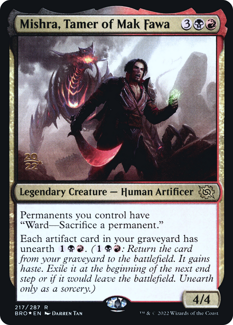 Mishra, Tamer of Mak Fawa (PBRO-217S) - The Brothers' War Promos Foil - Premium MTG Single from Wizards of the Coast - Just $0.82! Shop now at Game Crave Tournament Store