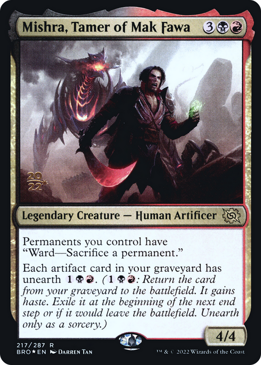 Mishra, Tamer of Mak Fawa (PBRO-217S) - The Brothers' War Promos Foil - Premium MTG Single from Wizards of the Coast - Just $0.82! Shop now at Game Crave Tournament Store