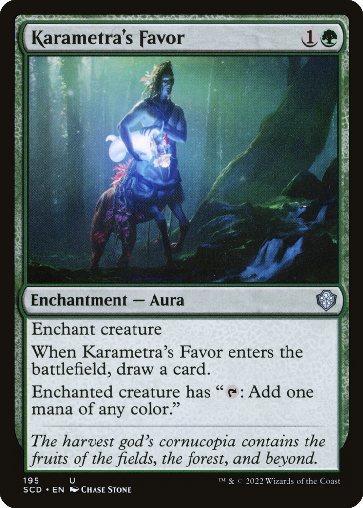 Karametra's Favor (SCD-195) - Starter Commander Decks - Premium MTG Single from Wizards of the Coast - Just $0.08! Shop now at Game Crave Tournament Store
