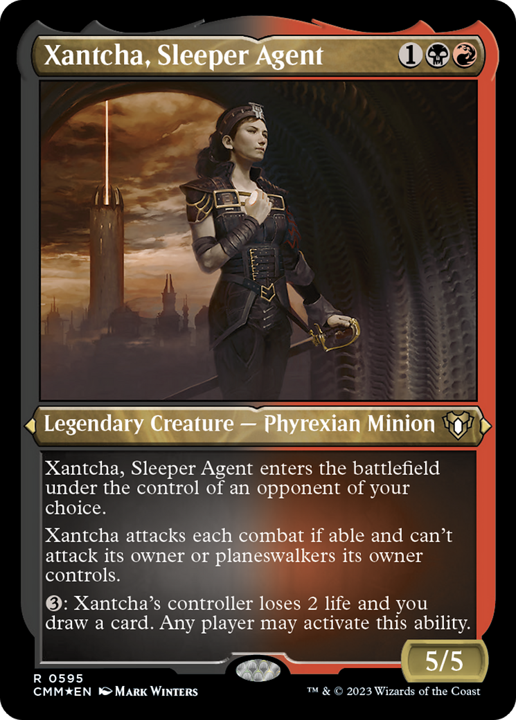 Xantcha, Sleeper Agent (CMM-595) - Commander Masters Etched Foil - Premium MTG Single from Wizards of the Coast - Just $2.80! Shop now at Game Crave Tournament Store