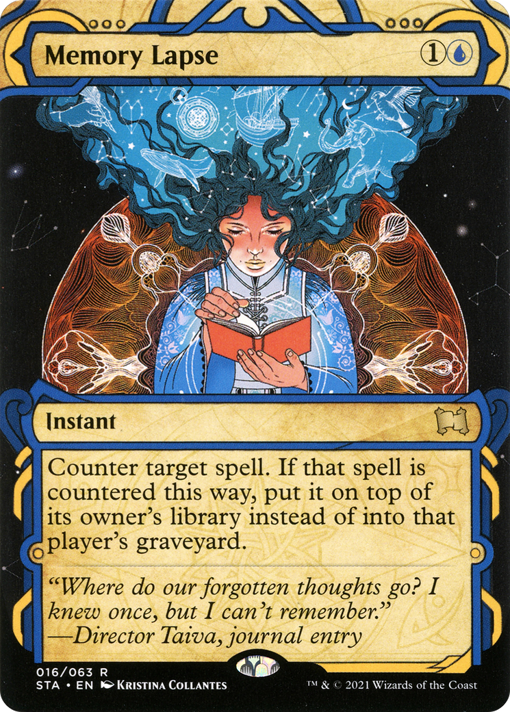 Memory Lapse (STA-016) - Strixhaven Mystical Archive: (Showcase) (Borderless) - Premium MTG Single from Wizards of the Coast - Just $0.08! Shop now at Game Crave Tournament Store