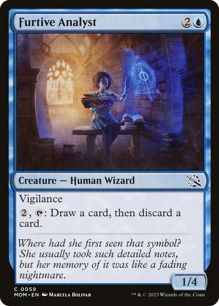 Furtive Analyst (MOM-059) - March of the Machine - Premium MTG Single from Wizards of the Coast - Just $0.08! Shop now at Game Crave Tournament Store