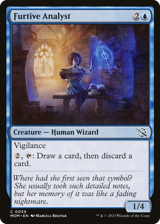 Furtive Analyst (MOM-059) - March of the Machine - Premium MTG Single from Wizards of the Coast - Just $0.08! Shop now at Game Crave Tournament Store
