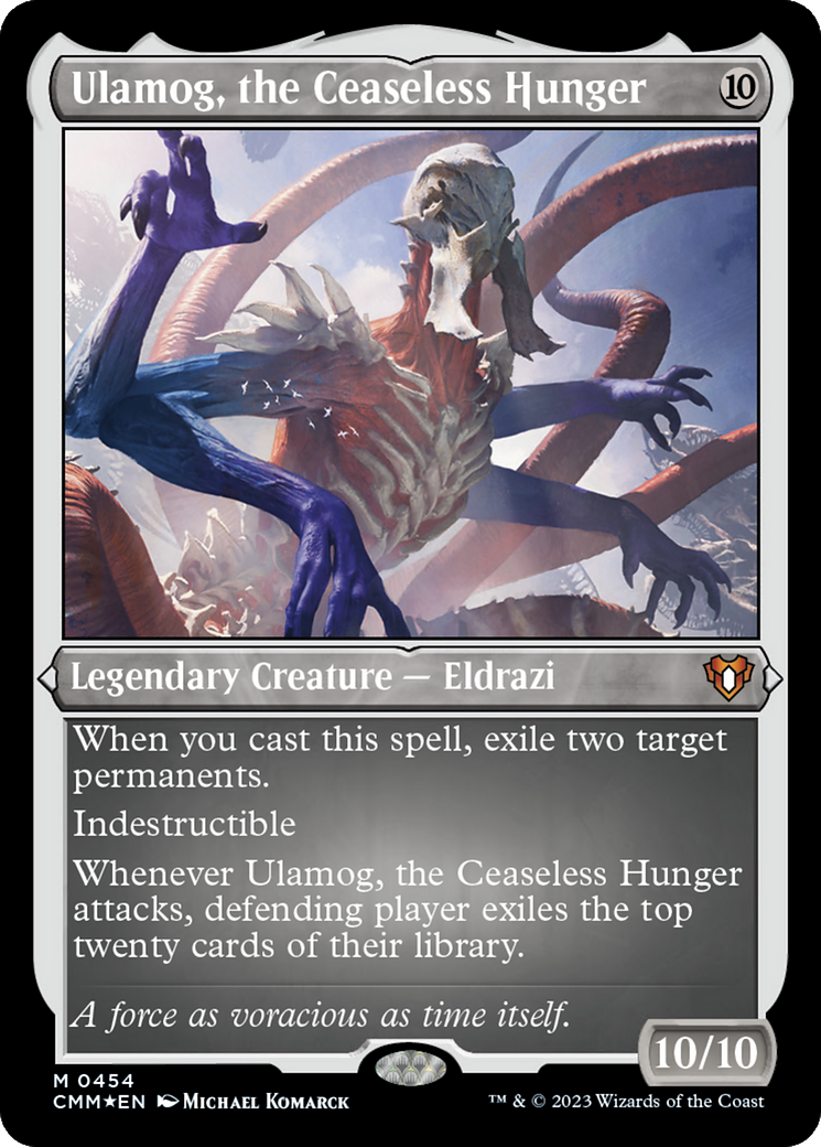 Ulamog, the Ceaseless Hunger (CMM-454) - Commander Masters Etched Foil - Premium MTG Single from Wizards of the Coast - Just $6.15! Shop now at Game Crave Tournament Store