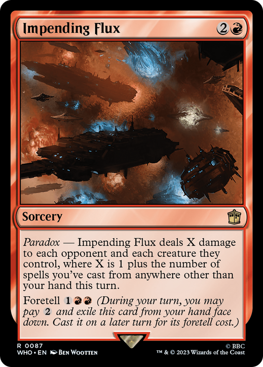Impending Flux (WHO-087) - Doctor Who - Premium MTG Single from Wizards of the Coast - Just $0.08! Shop now at Game Crave Tournament Store