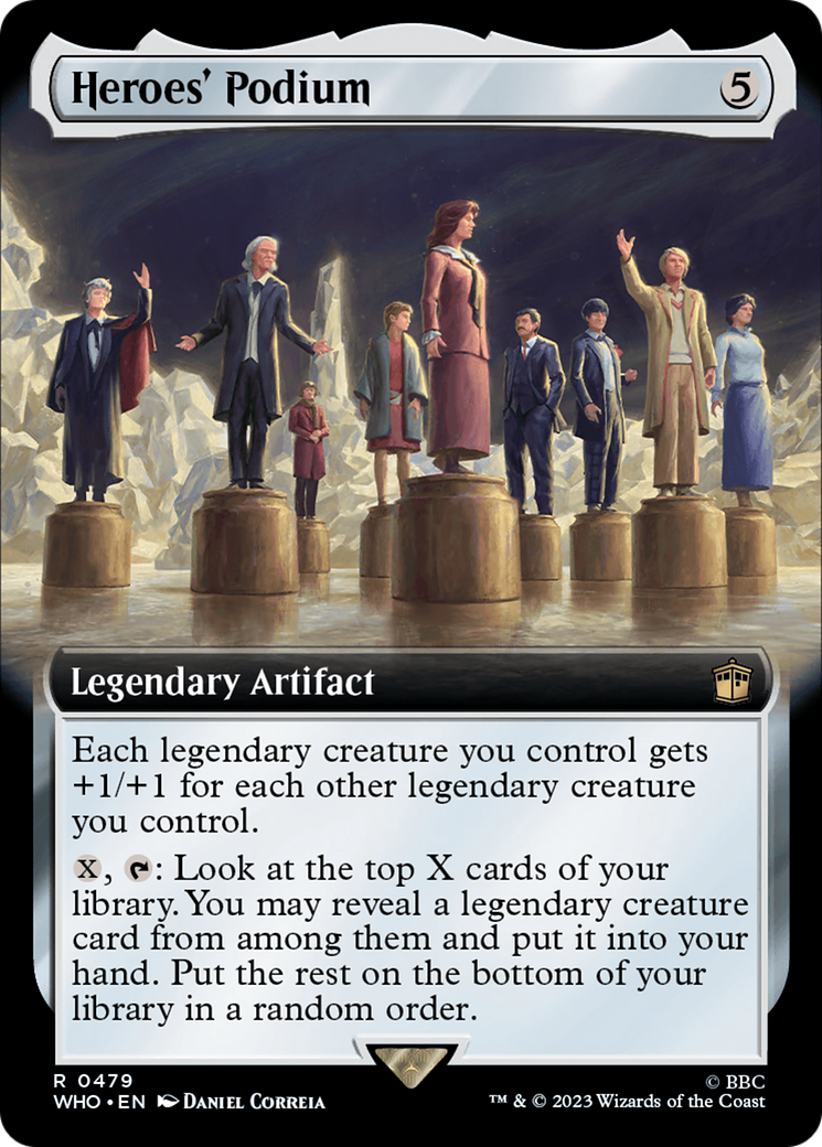 Heroes' Podium (WHO-479) - Doctor Who: (Extended Art) Foil - Premium MTG Single from Wizards of the Coast - Just $0.11! Shop now at Game Crave Tournament Store