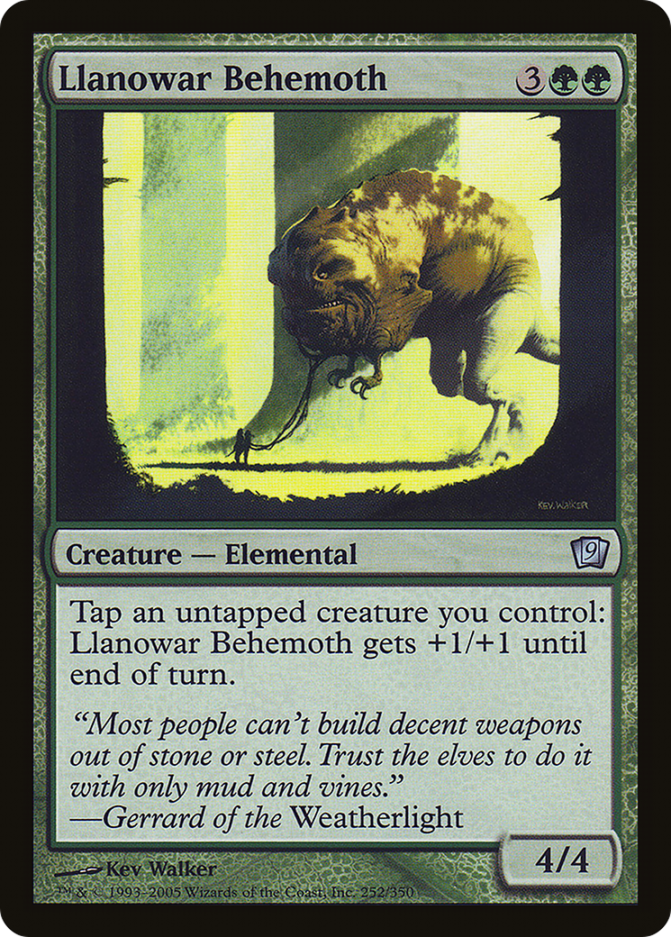 Llanowar Behemoth (9ED-252★) - Ninth Edition Foil - Premium MTG Single from Wizards of the Coast - Just $0.08! Shop now at Game Crave Tournament Store