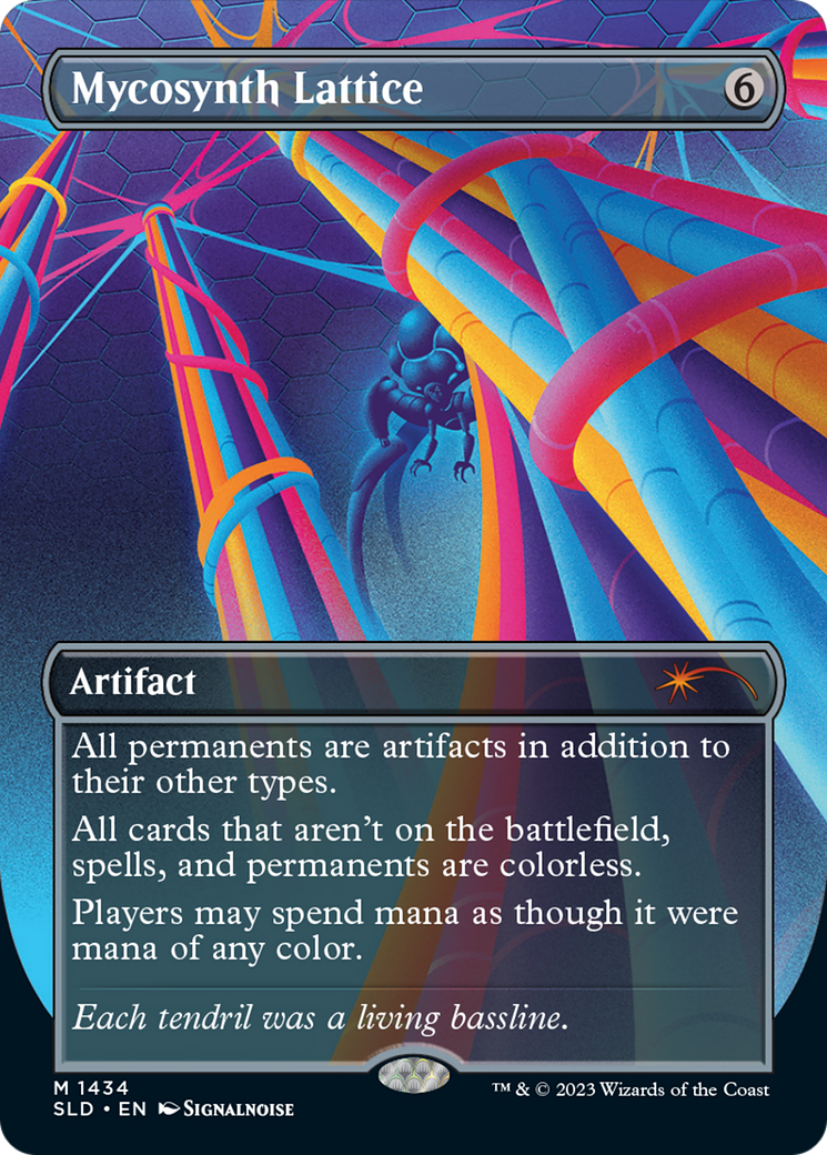Mycosynth Lattice (SLD-1434) - Secret Lair Drop (Borderless) - Premium MTG Single from Wizards of the Coast - Just $19.20! Shop now at Game Crave Tournament Store