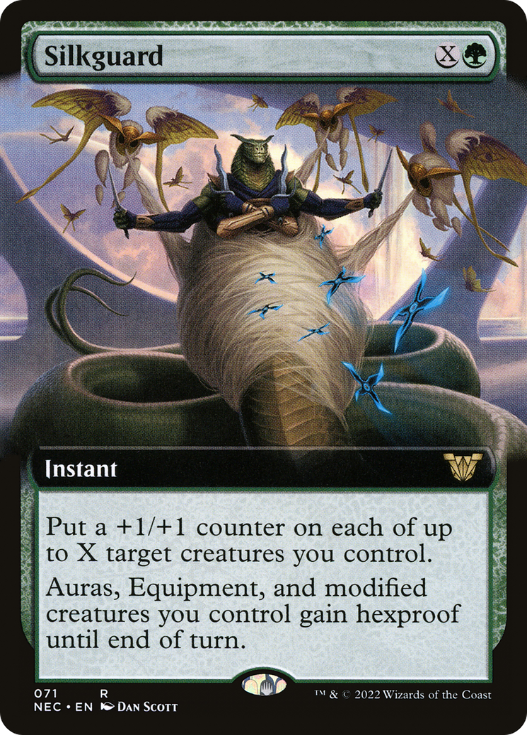 Silkguard (NEC-071) - Neon Dynasty Commander: (Extended Art) - Premium MTG Single from Wizards of the Coast - Just $0.98! Shop now at Game Crave Tournament Store