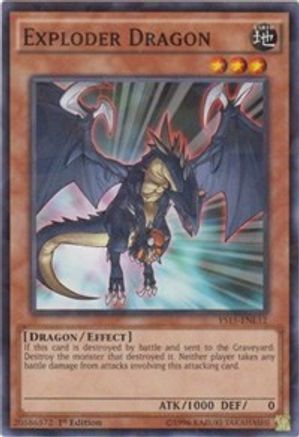 Exploder Dragon (Shatterfoil) (YS15-ENL12) - Starter Deck: Dark Legion 1st Edition - Premium Yugioh Single from Konami - Just $0.36! Shop now at Game Crave Tournament Store