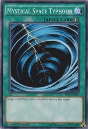 Mystical Space Typhoon (YS15-ENL17) - Starter Deck: Dark Legion 1st Edition - Premium Yugioh Single from Konami - Just $0.25! Shop now at Game Crave Tournament Store