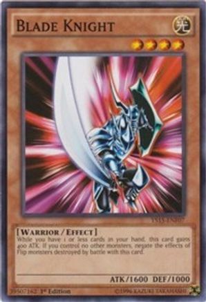 Blade Knight (YS15-ENF07) - Starter Deck: Saber Force 1st Edition - Premium Yugioh Single from Konami - Just $0.31! Shop now at Game Crave Tournament Store