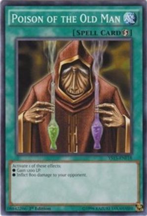 Poison of the Old Man (YS15-ENF18) - Starter Deck: Saber Force 1st Edition - Premium Yugioh Single from Konami - Just $0.26! Shop now at Game Crave Tournament Store