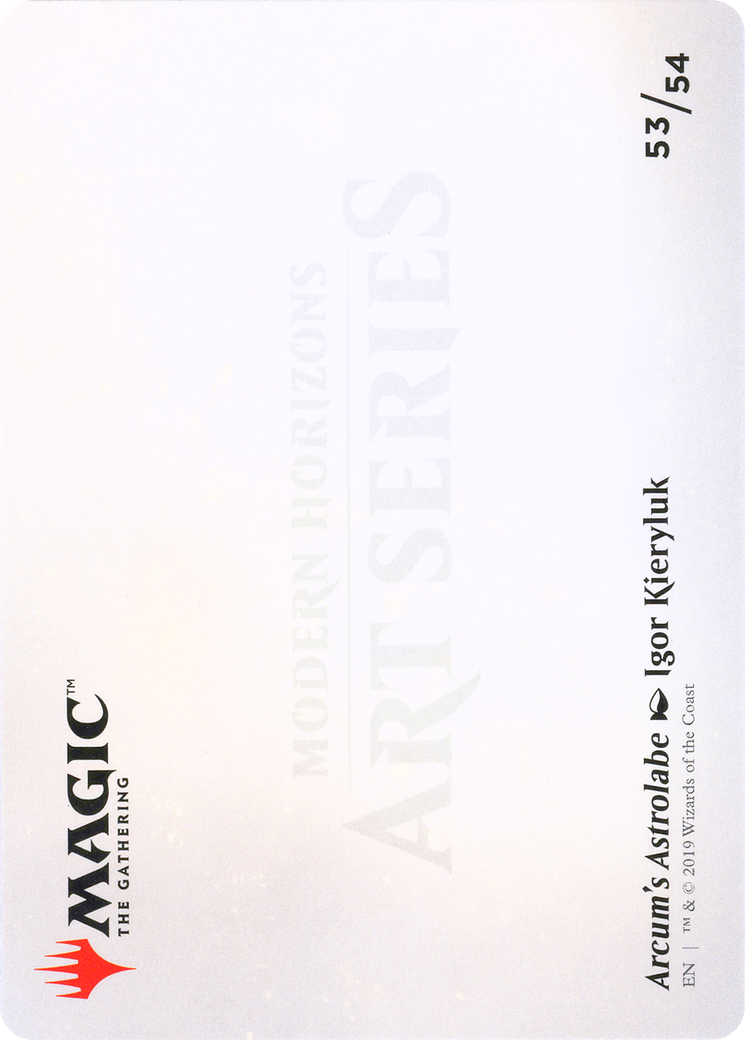 Arcum's Astrolabe // Arcum's Astrolabe (AMH1-053) - Modern Horizons Art Series (Borderless) - Premium MTG Single from Wizards of the Coast - Just $0! Shop now at Game Crave Tournament Store