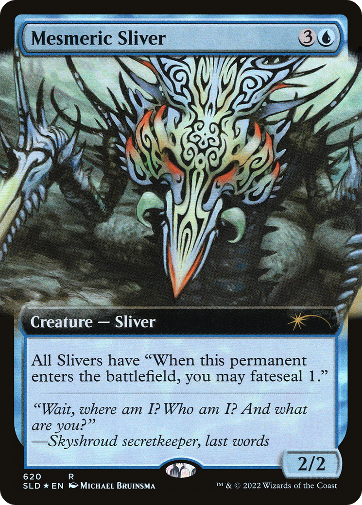 Mesmeric Sliver (SLD-620) - Secret Lair Drop: (Extended Art) Foil - Premium MTG Single from Wizards of the Coast - Just $0.16! Shop now at Game Crave Tournament Store