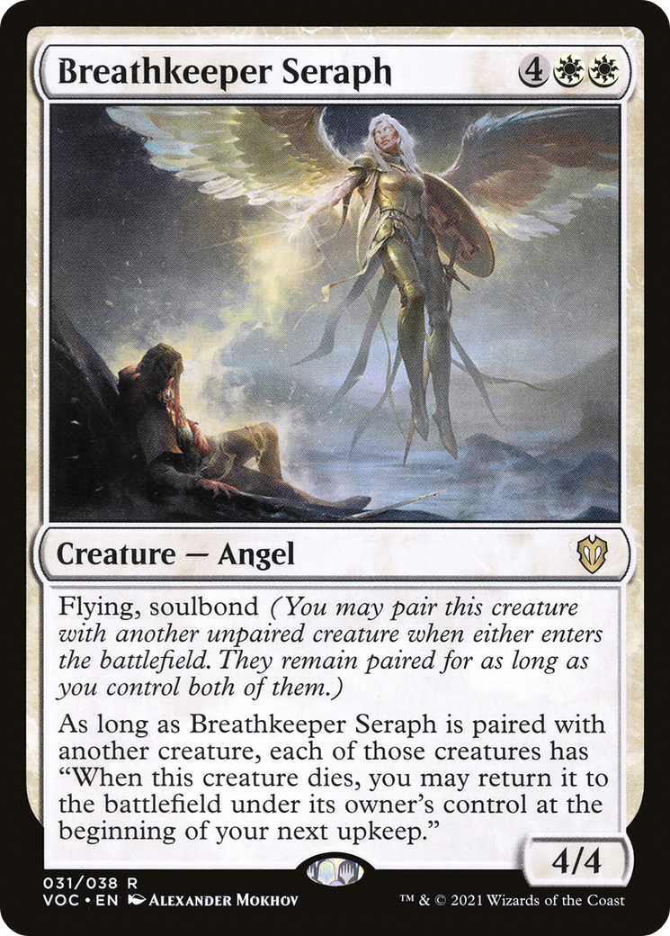 Breathkeeper Seraph (VOC-031) - Crimson Vow Commander - Premium MTG Single from Wizards of the Coast - Just $0.22! Shop now at Game Crave Tournament Store