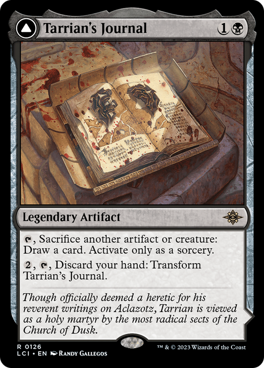 Tarrian's Journal // The Tomb of Aclazotz (LCI-126) - The Lost Caverns of Ixalan - Premium MTG Single from Wizards of the Coast - Just $0.08! Shop now at Game Crave Tournament Store