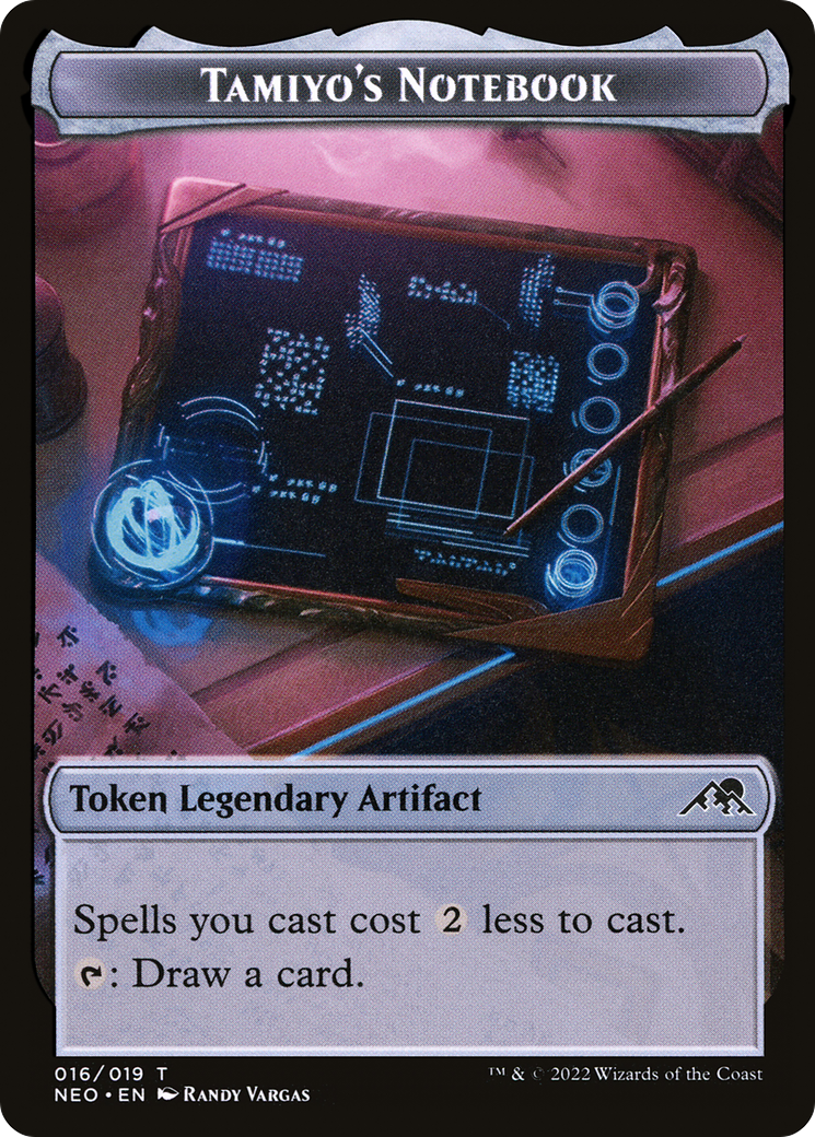 Tamiyo's Notebook (TNEO-016) - Kamigawa: Neon Dynasty Tokens Foil - Premium MTG Single from Wizards of the Coast - Just $0.25! Shop now at Game Crave Tournament Store