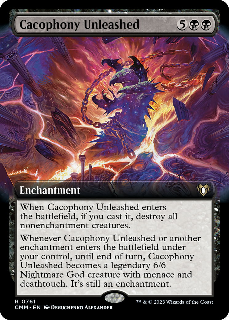 Cacophony Unleashed (CMM-761) - Commander Masters: (Extended Art) - Premium MTG Single from Wizards of the Coast - Just $0.23! Shop now at Game Crave Tournament Store