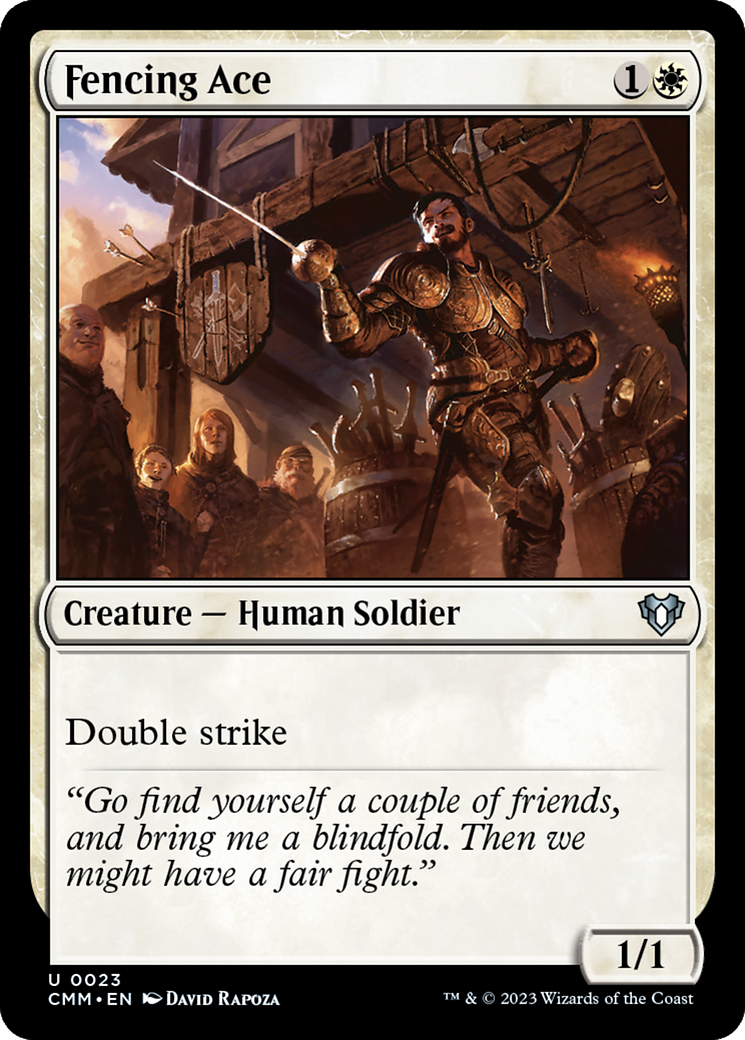 Fencing Ace (CMM-023) - Commander Masters - Premium MTG Single from Wizards of the Coast - Just $0.08! Shop now at Game Crave Tournament Store