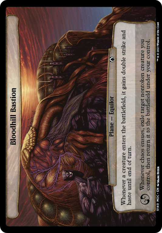 Bloodhill Bastion (MOC-140) - March of the Machine Commander - Premium MTG Single from Wizards of the Coast - Just $0.08! Shop now at Game Crave Tournament Store