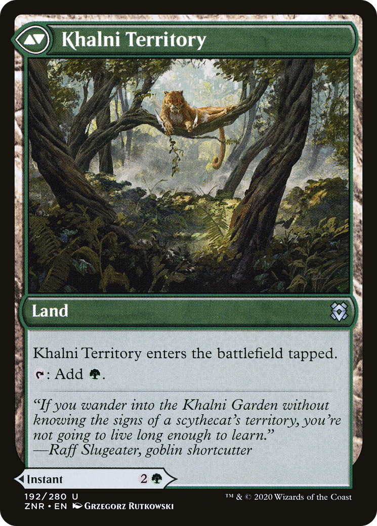 Khalni Ambush // Khalni Territory (ZNR-192) - Zendikar Rising Foil - Premium MTG Single from Wizards of the Coast - Just $0.13! Shop now at Game Crave Tournament Store