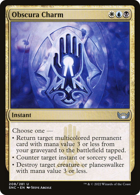 Obscura Charm (SNC-208) - Streets of New Capenna - Premium MTG Single from Wizards of the Coast - Just $0.21! Shop now at Game Crave Tournament Store