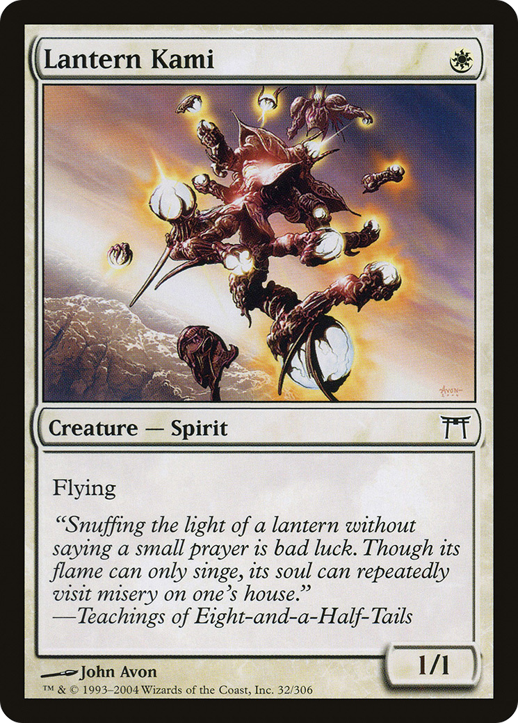 Lantern Kami (CHK-032) - Champions of Kamigawa - Premium MTG Single from Wizards of the Coast - Just $0.25! Shop now at Game Crave Tournament Store