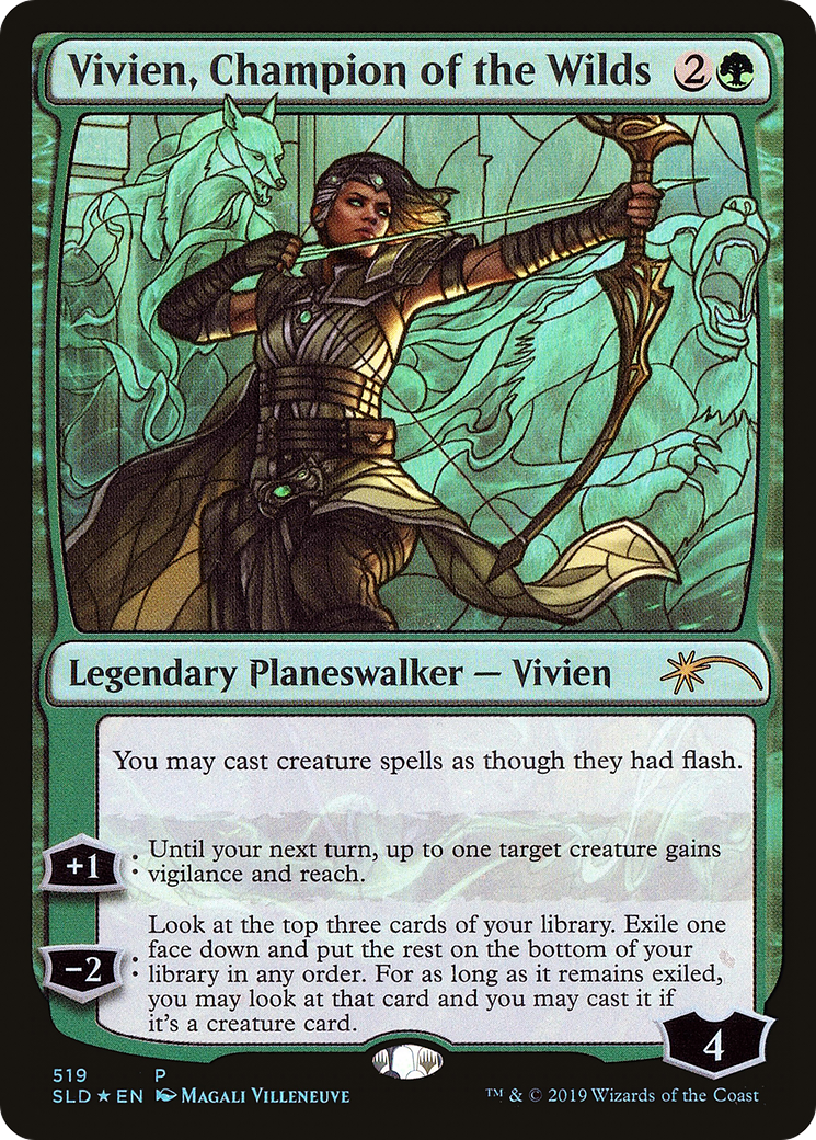 Vivien, Champion of the Wilds (SLD-519) - Secret Lair Drop Foil - Premium MTG Single from Wizards of the Coast - Just $5.58! Shop now at Game Crave Tournament Store