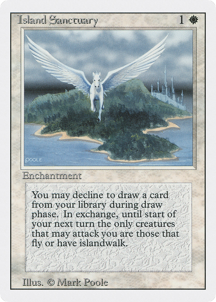 Island Sanctuary (3ED-025) - Revised Edition - Premium MTG Single from Wizards of the Coast - Just $4.30! Shop now at Game Crave Tournament Store