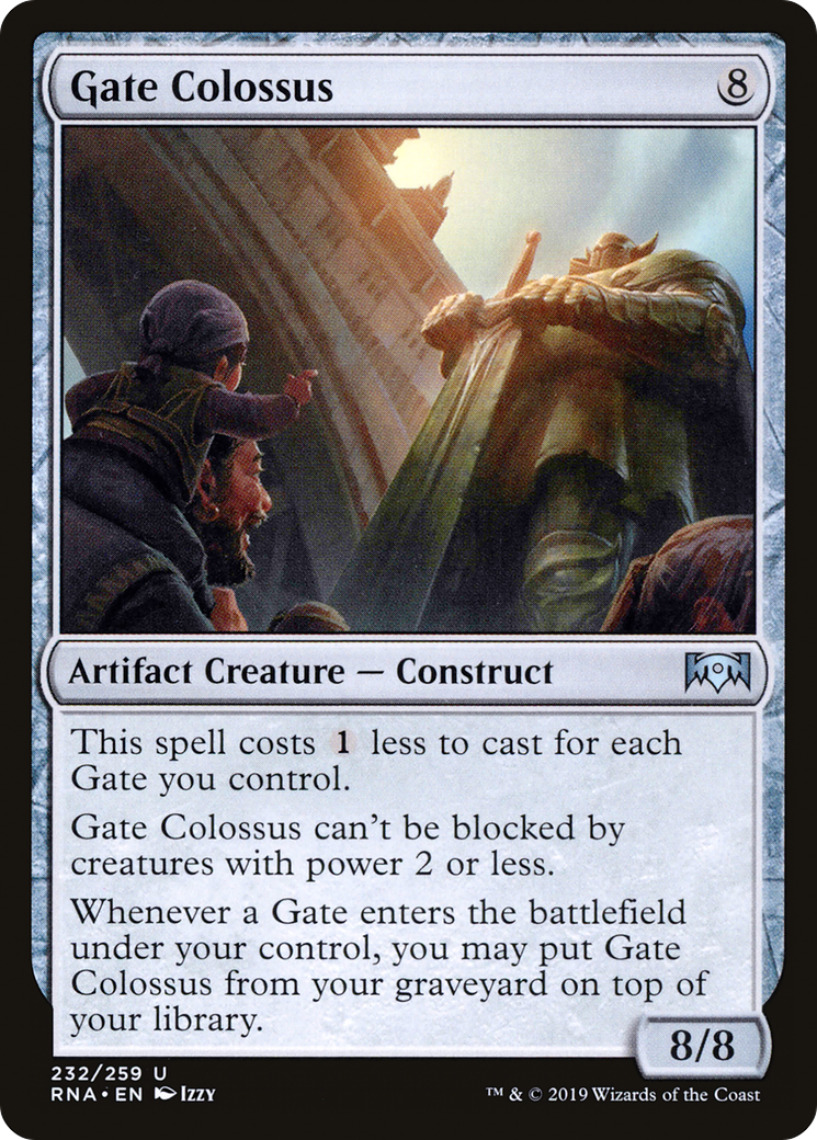 Gate Colossus (RNA-232) - Ravnica Allegiance Foil - Premium MTG Single from Wizards of the Coast - Just $0.25! Shop now at Game Crave Tournament Store