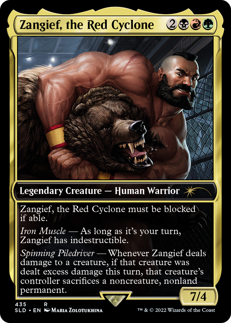 Maarika, Brutal Gladiator (SLD-435) - Secret Lair Drop / Zangief, the Red Cyclone - Premium MTG Single from Wizards of the Coast - Just $2.56! Shop now at Game Crave Tournament Store