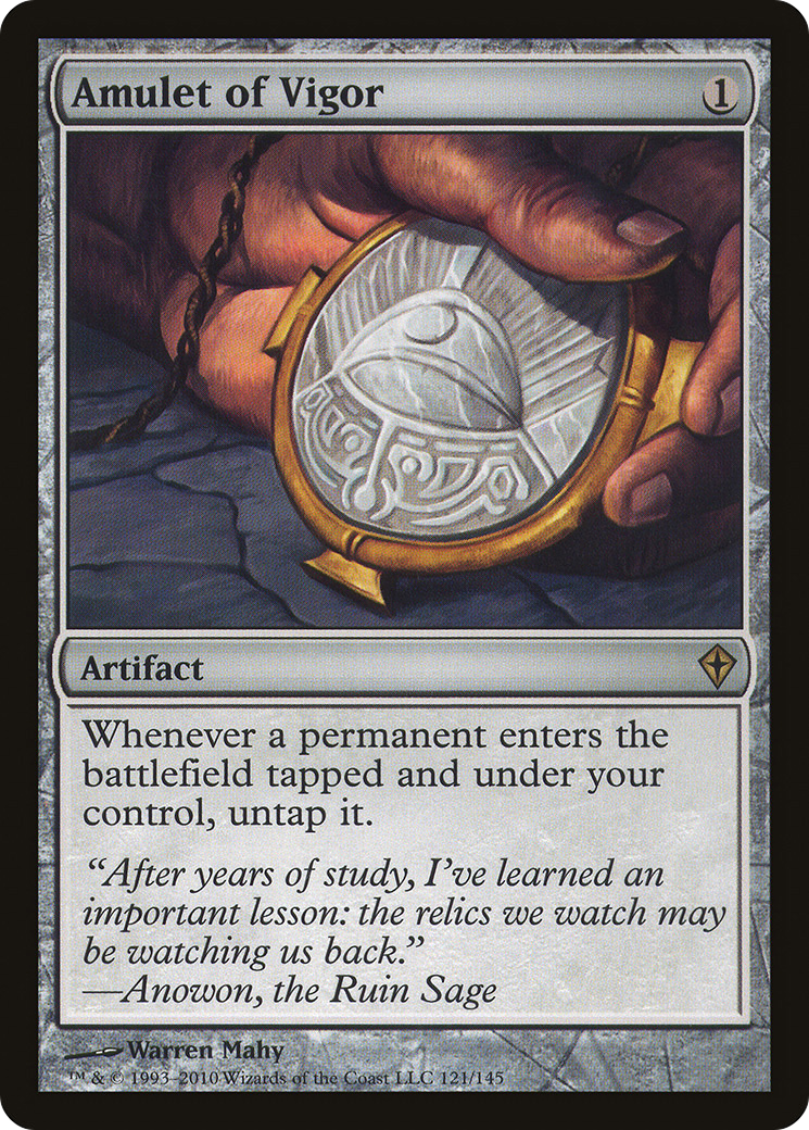 Amulet of Vigor (WWK-121) - Worldwake Foil - Premium MTG Single from Wizards of the Coast - Just $34.98! Shop now at Game Crave Tournament Store