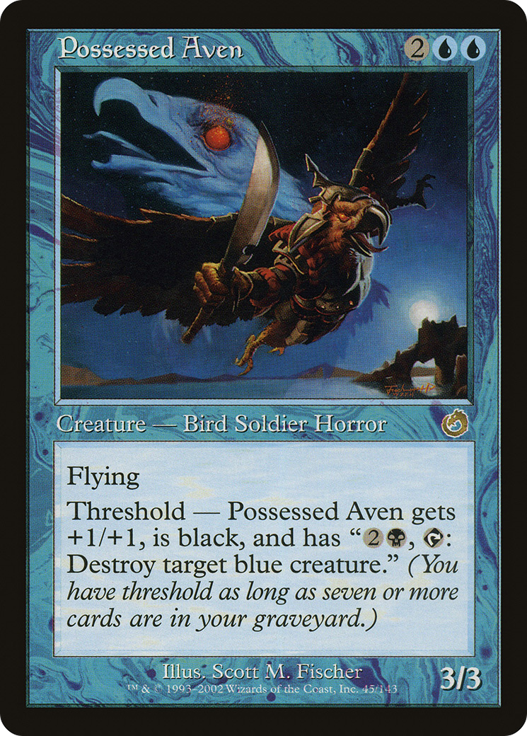 Possessed Aven (TOR-045) - Torment - Premium MTG Single from Wizards of the Coast - Just $0.28! Shop now at Game Crave Tournament Store