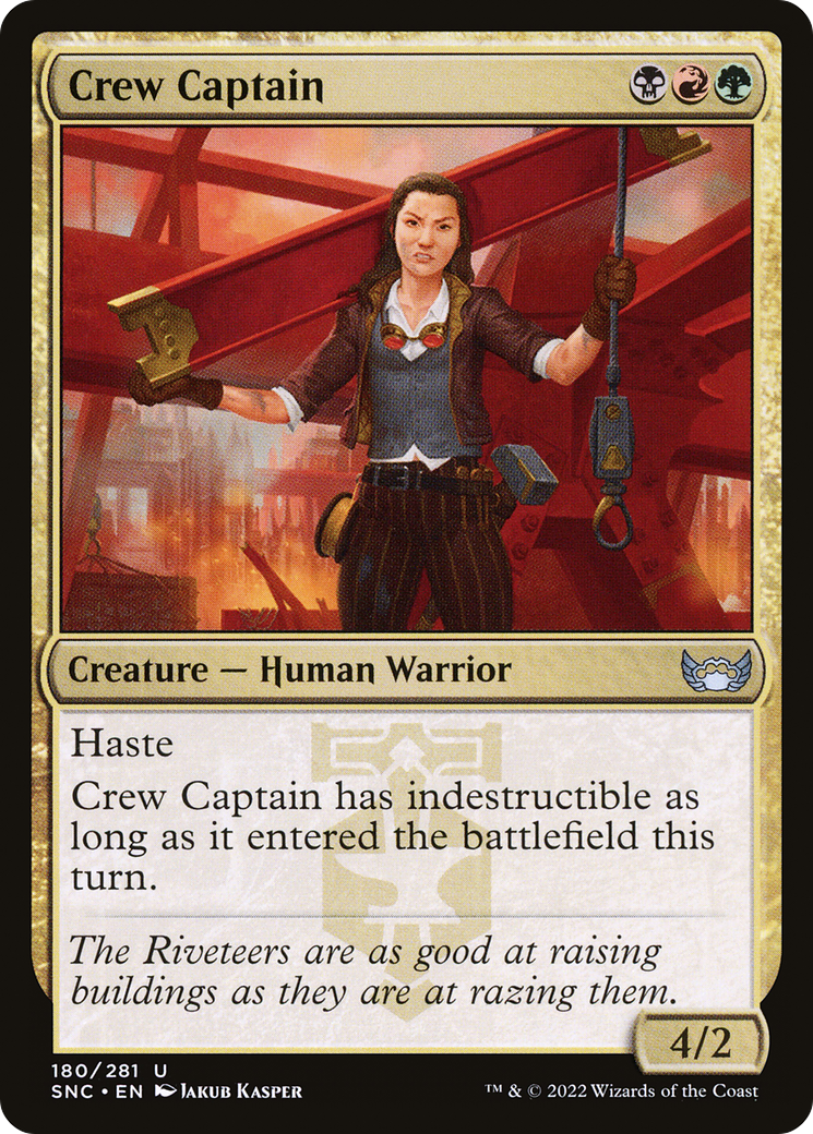 Crew Captain (SNC-180) - Streets of New Capenna - Premium MTG Single from Wizards of the Coast - Just $0.08! Shop now at Game Crave Tournament Store